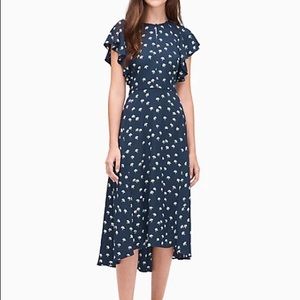 Kate Spade Daisy Toss Flutter Sleeve Dress